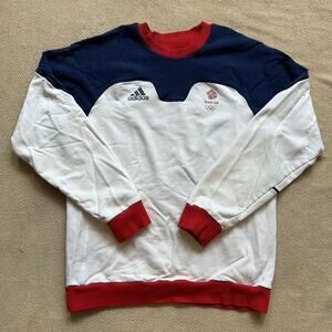 Adidas 2012 London Olympics Team GB Great Britain Fleece Sweatshirt Medium